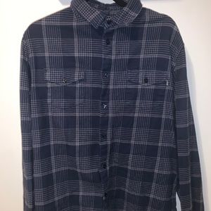 active ride shop navy blue flannel